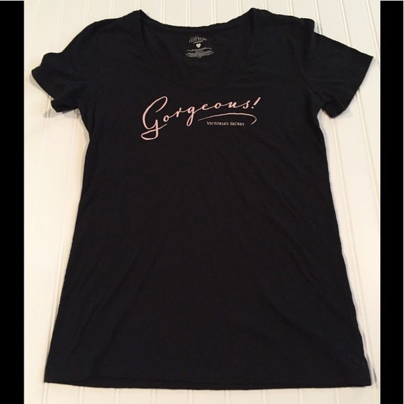 Victoria's Secret Other - Victoria Secret Gorgeous Black Sleep Tee LRG